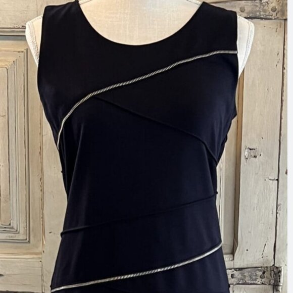 Michael Kors Navy Blue Zipper Detail Mini Dress – Size 4 - Picture 1 of 8